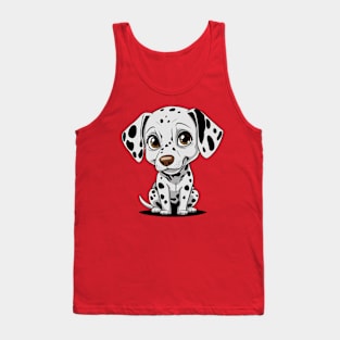 Cute Cartoon Dalmatian Puppy Tee Tank Top